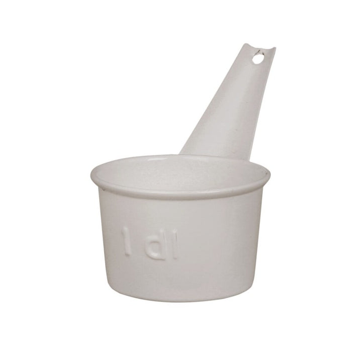 Dispensador de metal blanco