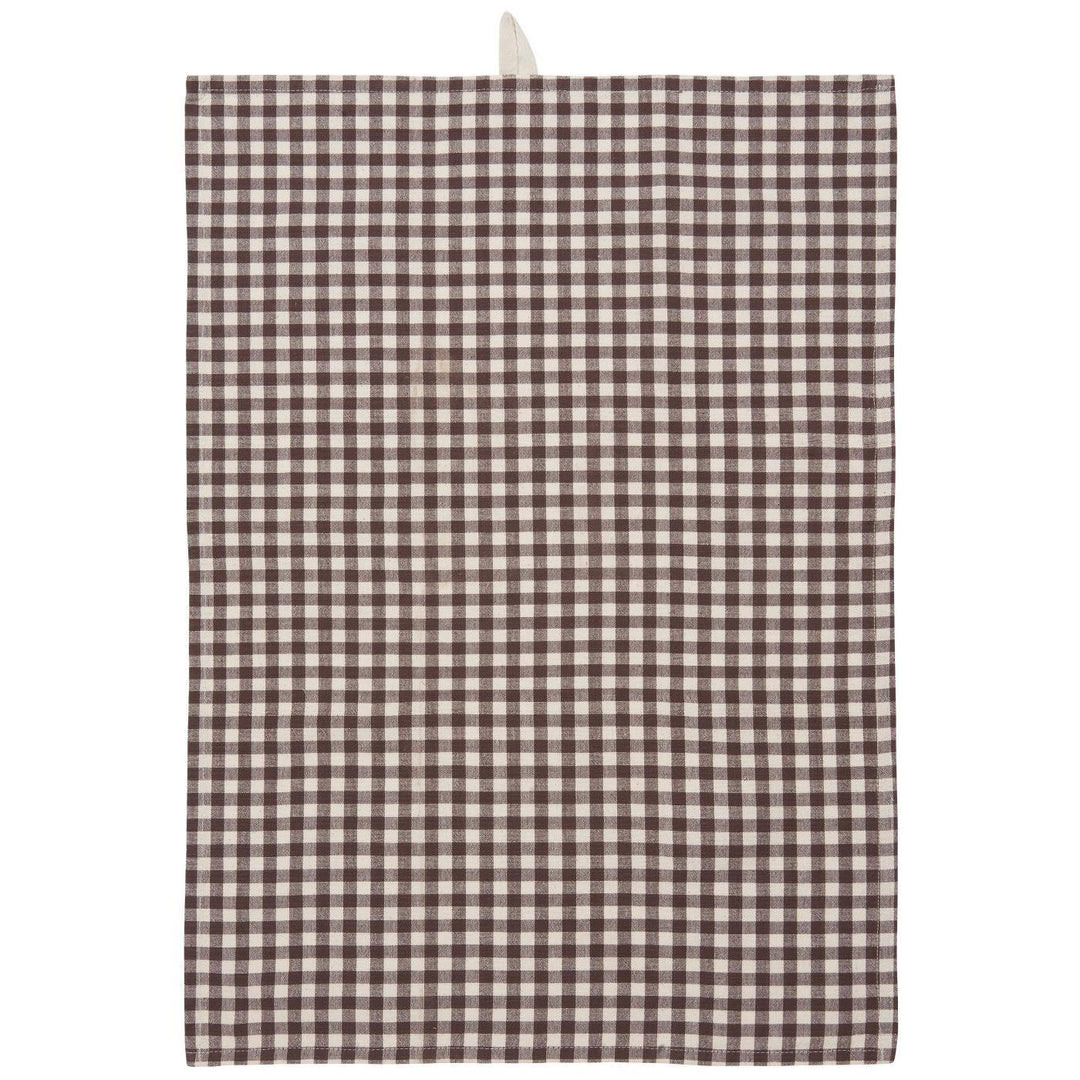 Paño de cocina marrón Vichy [Preventa]
