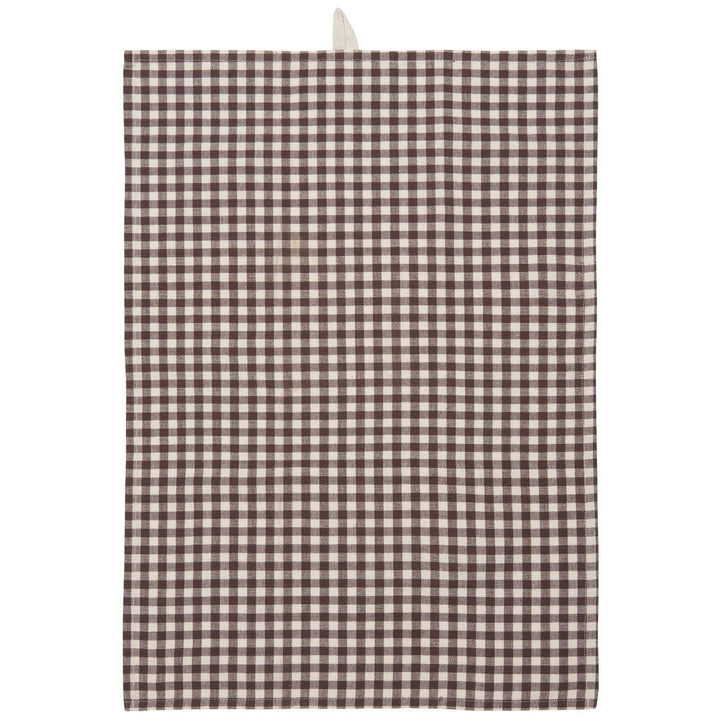 Paño de cocina marrón Vichy [Preventa]