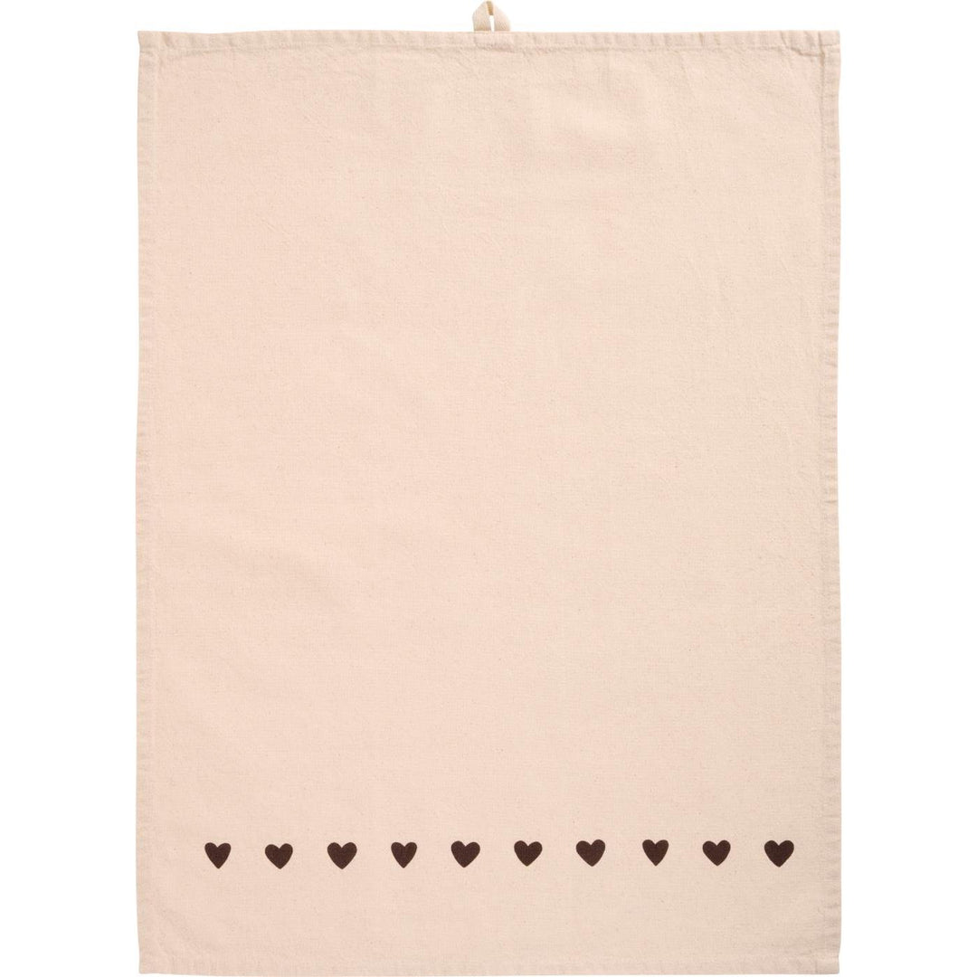 Paño de cocina Corazones Marrones [Reserva]