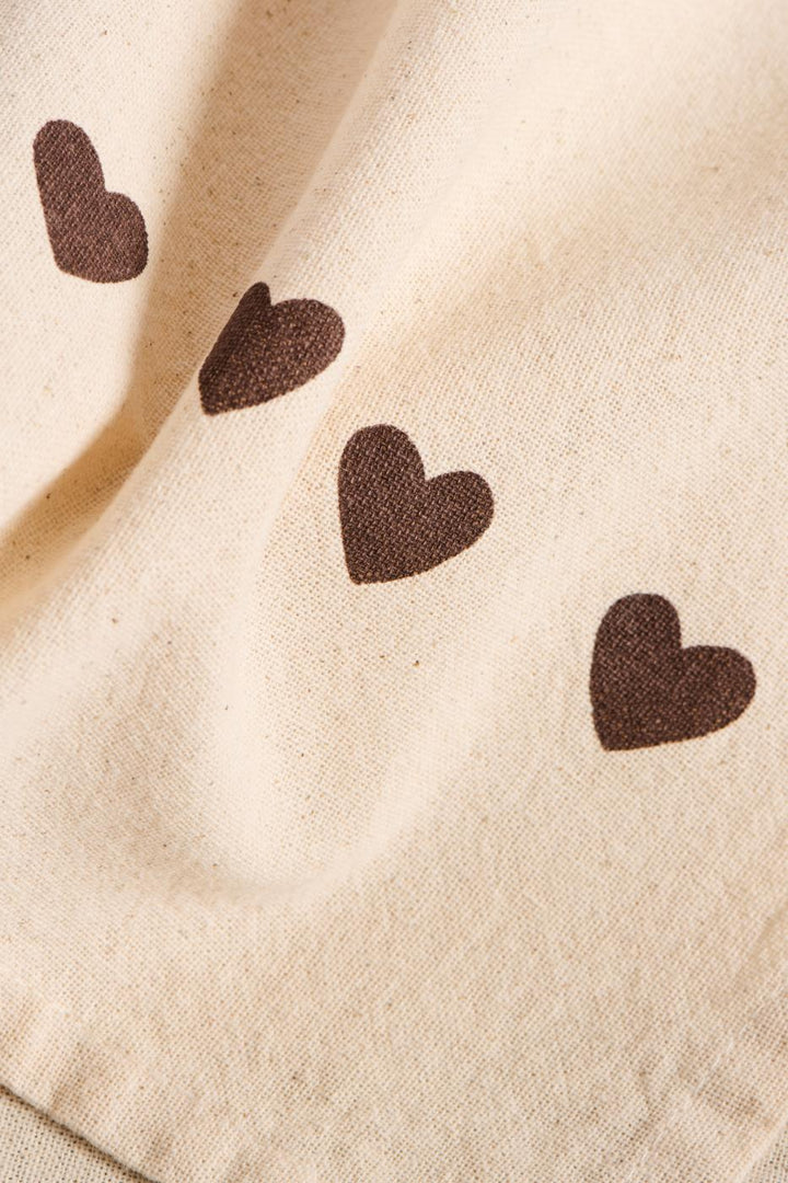Paño de cocina Corazones Marrones [Reserva]