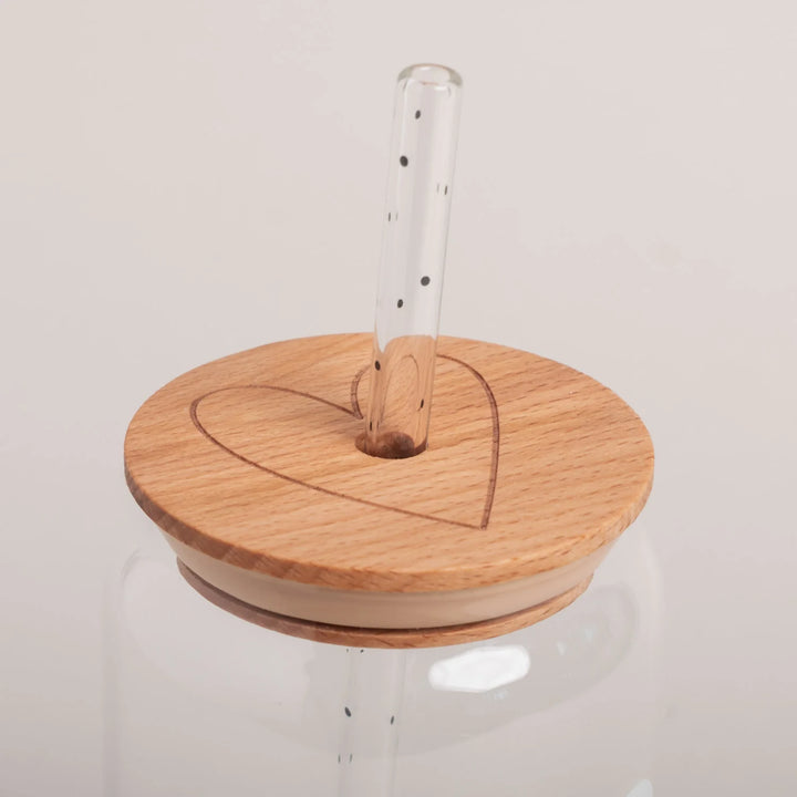 Tapa de corazón de madera